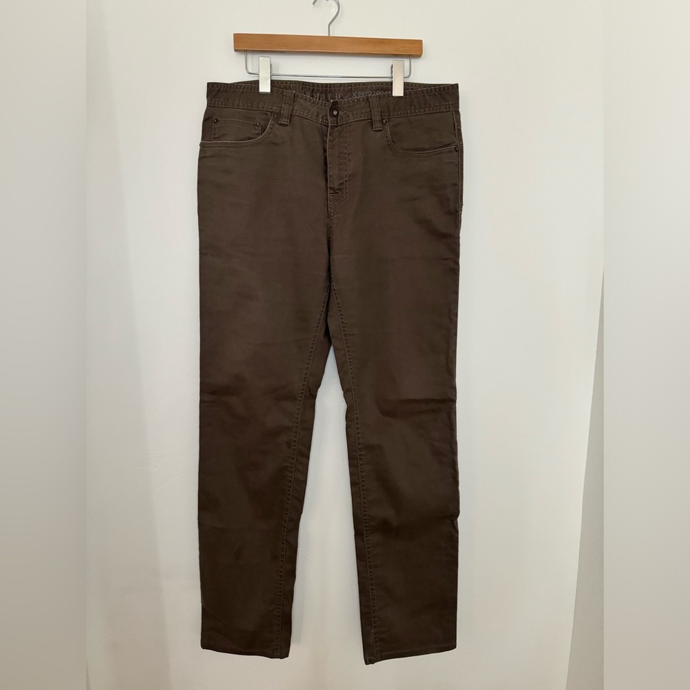 Men’s Prana pants.  Bown. Size 36 x 36 Slim Fit